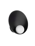 Nova Luce Wandleuchte Minim G9 Schwarz Opal Stahl Glas Ø23cm 9006091