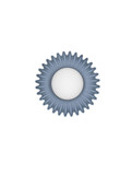 Nova Luce Wandleuchte Petel G9 Graublau Opal Glas Keramik Ø23,5cm 9009219