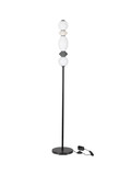 Nova Luce LED Stehleuchte Pallina dimmbar 16W warmweiss 3000K Mehrfarbig Glas Metall 160cm 9009309