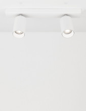 Nova Luce TOD Deckenleuchte GU10 2-fach Weiß 35x6x12,7cm dimmbar 9012291