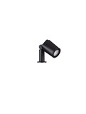 Nova Luce Erdspießleuchte Spy schwenkbar GU10 IP65 salzwasserfest Schwarz Aluminium 19cm 9030155