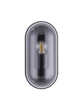 Nova Luce Außen-Wandleuchte Amel E27 IP65 salzwasserfest Schwarz Aluminium 25,5x12,5cm 9030577