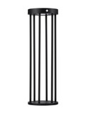 Nova Luce LED Solar-Wegeleuchte Aigo 2W warmweiss 3000K Bewegungsmelder IP65 salzwasserfest Schwarz Aluminium 50cm 9030582