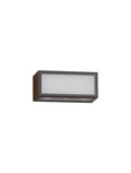 Nova Luce LED Außen-Wandleuchte Inga 11W warmweiss 3000K IP65 salzwasserfest Cortenstahl Aluminium 15x7cm 9030594