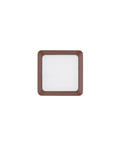 Nova Luce LED Außen-Wandleuchte Appia 5W warmweiss 3000K IP54 Cortenstahl Aluminium 12,5x12,5cm 9030598