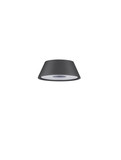 Nova Luce LED Akku-Leuchtenkopf Lumo dimmbar 2W warmweiss 3000K USB IP54 Dunkelgrau Aluminium Ø6cm 9030613
