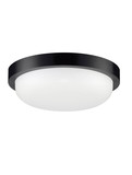 Nova Luce LED Außen-Deckenleuchte Reo 19W warmweiss 3000K IP65 Schwarz Ø23,5cm 9030769