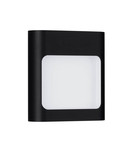 Nova Luce LED Außen-Wandleuchte Tall 6W warmweiss 3000K IP54 salzwasserfest Schwarz Aluminium 13,5x12,5cm 9030803