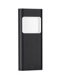 Nova Luce LED Außen-Wandleuchte Tall 4W warmweiss 3000K IP54 salzwasserfest Schwarz Aluminium 30x12,5cm 9030804