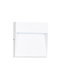 Nova Luce LED Außen-Wandleuchte Toby 3W warmweiss 3000K IP54 salzwasserfest Weiß Aluminium 10,5x10cm 9030812