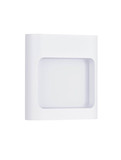 Nova Luce LED Außen-Wandleuchte Tall 6W warmweiss 3000K IP54 salzwasserfest Weiß Aluminium 13,5x12,5cm 9030864
