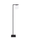Nova Luce LED Wegeleuchte Oracle 8W warmweiss 3000K IP65 salzwasserfest Schwarz Glas Aluminium 90cm 9060245