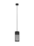 Nova Luce LED Außen-Pendelleuchte Motley 9W warmweiss 3000K IP65 salzwasserfest Schwarz Aluminium Ø10cm 9060323