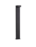 Nova Luce LED Wegeleuchte Rob 13W warmweiss 3000K IP65 salzwasserfest Schwarz Aluminium 90cm 9136430