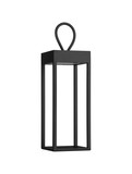 Nova Luce LED Akku-Stehleuchte Lucia dimmbar 4W warmweiss 3000K USB IP54 salzwasserfest Schwarz Aluminium 30cm 9176104