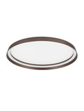 Nova Luce LED Deckenleuchte Ormi dimmbar 48W CCT warm-/neutralweiss 2700/3000/4000K Kaffeebraun Aluminium Ø60cm 9345700