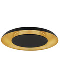 Nova Luce LED Deckenleuchte Epos dimmbar 38W CCT warm-/neutralweiss 2700/3000/4000K Schwarz Gold Aluminium Ø60cm 9345707