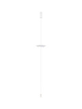 Nova Luce LED Stehleuchte Olos dimmbar 21W warmweiss 3000K Weiß Chrom Glas Aluminium 330cm 9580701