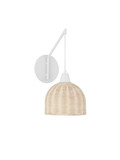 Nova Luce Wandleuchte Fado E27 Natur Rattan 40x20,5cm 9586531