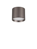 Nova Luce LED Deckenleuchte Ziare 10W warmweiss 3000K Schwarz Nickel Aluminium Ø10cm 9695167