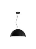 Nova Luce Pendelleuchte Tholos 3-flammig 3xE27 Schwarz Weiß Metall Ø70cm 9695286