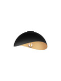 Nova Luce Deckenleuchte Opsi E27 Schwarz Gold Metall Ø30cm 9695305