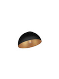 Nova Luce Deckenleuchte Onia E27 Schwarz Gold Metall Ø30cm 9695314