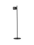 Nova Luce LED Stehleuchte Kedros schwenkbar dimmbar 9W warmweiss 3000K Schwarz Stahl Aluminium 131cm 9870034