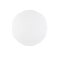 Nova Luce LED Außen-Wandleuchte Copper 16W warmweiss 3000K IP65 salzwasserfest Weiß Aluminium Ø30cm 9923417