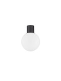 Nova Luce Außen-Deckenleuchte Spix E27 IP54 Anthrazit Aluminium Ø20cm 9971453