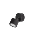 Nova Luce LED Außen-Wandleuchte Helmet schwenkbar 5W warmweiss 3000K IP65 salzwasserfest Anthrazit Aluminium Ø7,5cm 9971468