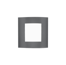Nova Luce ZENITH Wandleuchte E27 Grau 12W IP44 23x9,5x26,4cm dimmbar 713514