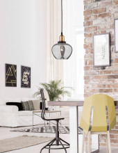 Nova Luce CEDRO Pendelleuchte E27 Schwarz 130x18cm dimmbar 8436403