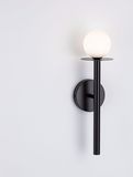 Nova Luce PIELO Wandleuchte G9 Schwarz 12x14x45cm dimmbar 9043310