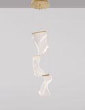 Nova Luce SIDERNO LED Pendelleuchte Gold 16W Warmweiss 150x28cm 9054441