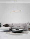 Nova Luce AGOS LED Pendelleuchte Gold 32W Warmweiss 95x56x150cm dimmbar 9054450