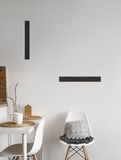 Nova Luce SELINE LED Wandleuchte Schwarz 20W Warmweiss 60x2,7x7,5cm 9060613