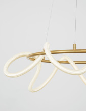 Nova Luce CERELIA LED Pendelleuchte Messing 34W Warmweiss 120x60cm dimmbar 9082092