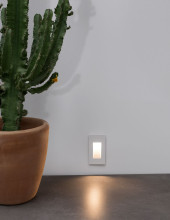 Nova Luce COVE LED Wandeinbauleuchte Weiß 1,5W IP54 Warmweiss 7,44x5x14cm 9083021