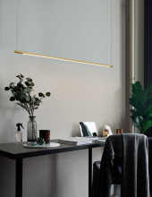 Nova Luce ELETTRA LED Pendelleuchte Messing 20W Warmweiss 120x7x150cm 9088102
