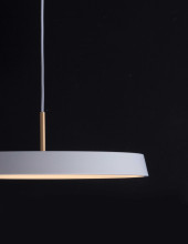 Nova Luce VETRO LED Pendelleuchte Weiß 35W Warmweiss 120x50cm 910621
