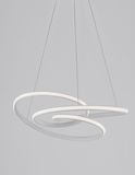 Nova Luce MENTON LED Pendelleuchte Weiß 43W Warmweiss 120x52cm dimmbar 9147111