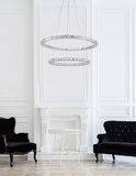 Nova Luce QUENTIN LED Pendelleuchte Chrom 60W Neutralweiss 120x70cm 9172518