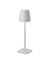 Nova Luce COLT LED Tischleuchte Weiß 2W IP54 Warmweiss 8x8,2x30cm 9223415