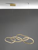 Nova Luce GIRISH LED Pendelleuchte Gold 51W Warmweiss 100x20x120cm dimmbar 9248111