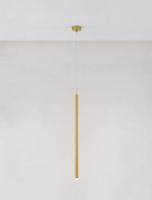 Nova Luce TRIMLE LED Pendelleuchte Gold 3W Warmweiss 150x2,5cm 9287919