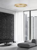 Nova Luce MORBIDO LED Deckenleuchte Messing 59W Steuerbare Lichtfarbe 8x80cm dimmbar 9345637