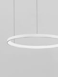 Nova Luce PERTINO LED Pendelleuchte Weiß 48W Warmweiss 150x58cm dimmbar 9345688