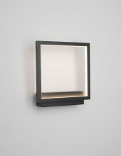 Nova Luce CORNICE LED Wandleuchte Schwarz 18W Warmweiss 21x6x25cm 9421751