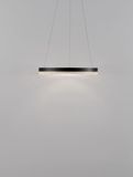 Nova Luce ADRIA LED Pendelleuchte Schwarz 23W Warmweiss 150x40cm dimmbar 9530225